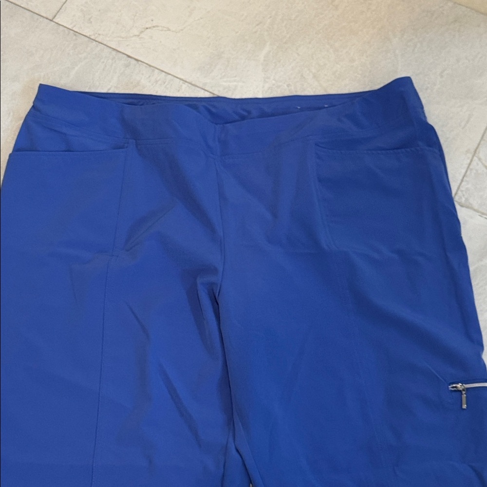 Chico's size 4 Tall Zenergy Vibrant Blue Pants